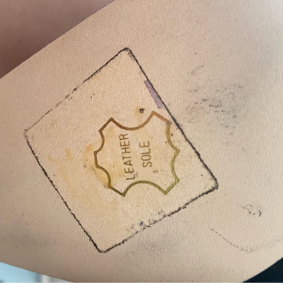 🎩 Pierre Dumas 10 sz block heels rhinestones black satin shoes for party holiday - Picture 7 of 13